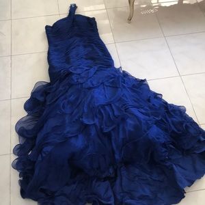 Royal blue prom dress